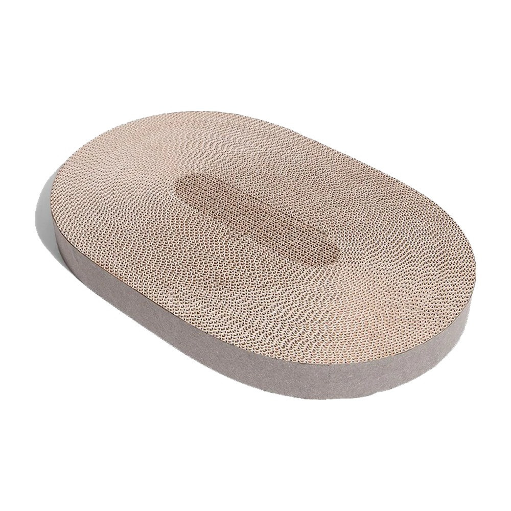 Zee.Cat Cat Scratcher Refill 100 Percentage Recyclable Corrugated Cardboard, Beige