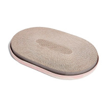 Zee.Cat Light Coral Cat Scratcher Pad Made From 100 Percentage Recyclable Cardboard