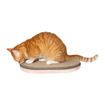 Zee.Cat Light Coral Cat Scratcher Pad Made From 100 Percentage Recyclable Cardboard
