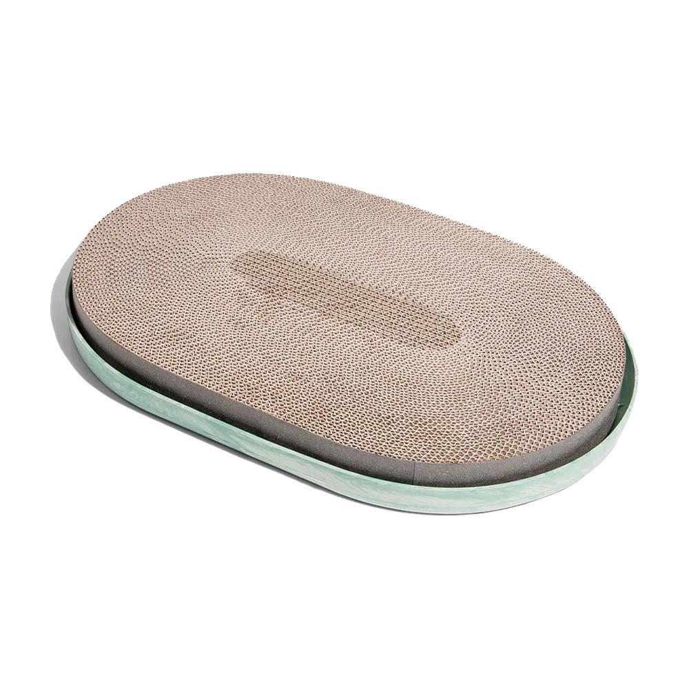 Zee.Cat Mint Cat Scratcher Pad Made From 100 Percentage Recyclable Cardboard