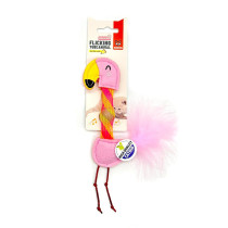FOFOS Flick Tube Flamingo Cat Toy US Grade Catnip And Bell Inside, Cat Toys and Kitten Toys, Pink