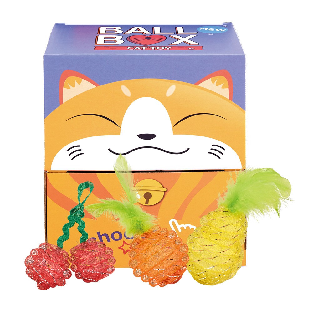 FOFOS Fruity Netting Ball Assorted Display Box, 24 Pieces