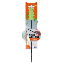 FOFOS Moving Caterpillar Cat Wand Cat Toy, Green