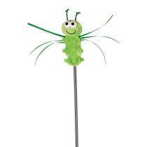 FOFOS Moving Caterpillar Cat Wand Cat Toy, Green