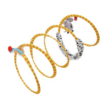 FOFOS Safari Spiral Tunnel Cat Toy For Big Cats And Kittens, Yellow