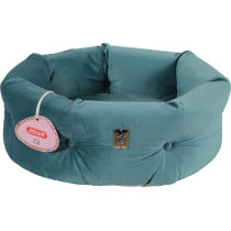 Zolux Cat Chambord Chesterfield Bed, Peacock Green, 41 cm