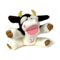 Pet Love Chatterbox Cow Toy For Pets, Black/White, Pack Of 1