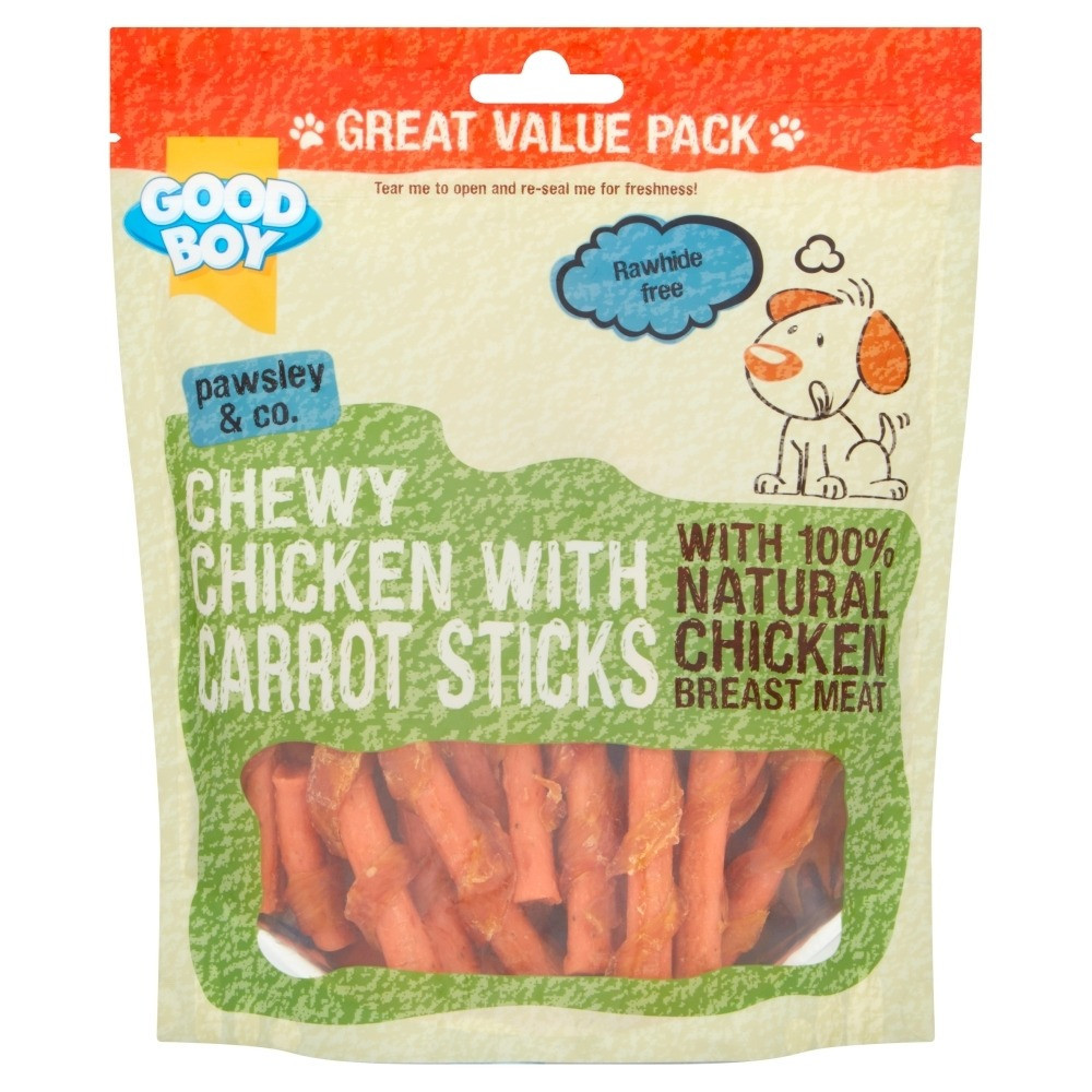 Amitage Good Boy Chewy Chicken With Carrot Stick For Dogs, 320 Gram