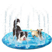 All For Paws Chill Out Sprinkler Fun Mat, Blue, 130 cm