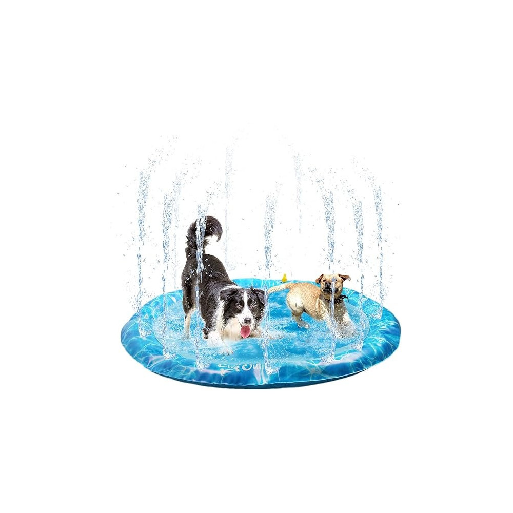 All For Paws Chill Out Sprinkler Fun Mat, Blue, 130 cm