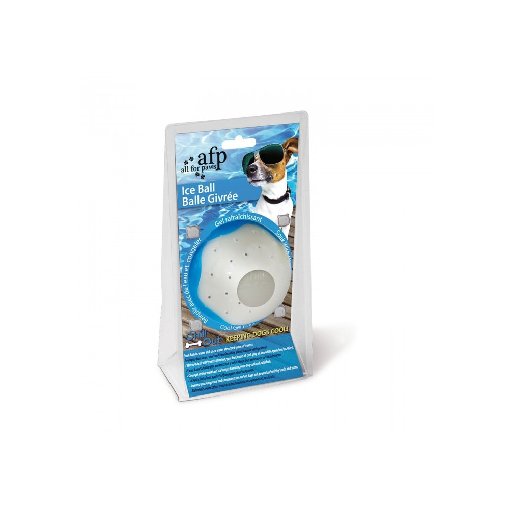 All For Paws Chill Out Ice Ball Dog Chew Toy, Large, Blue