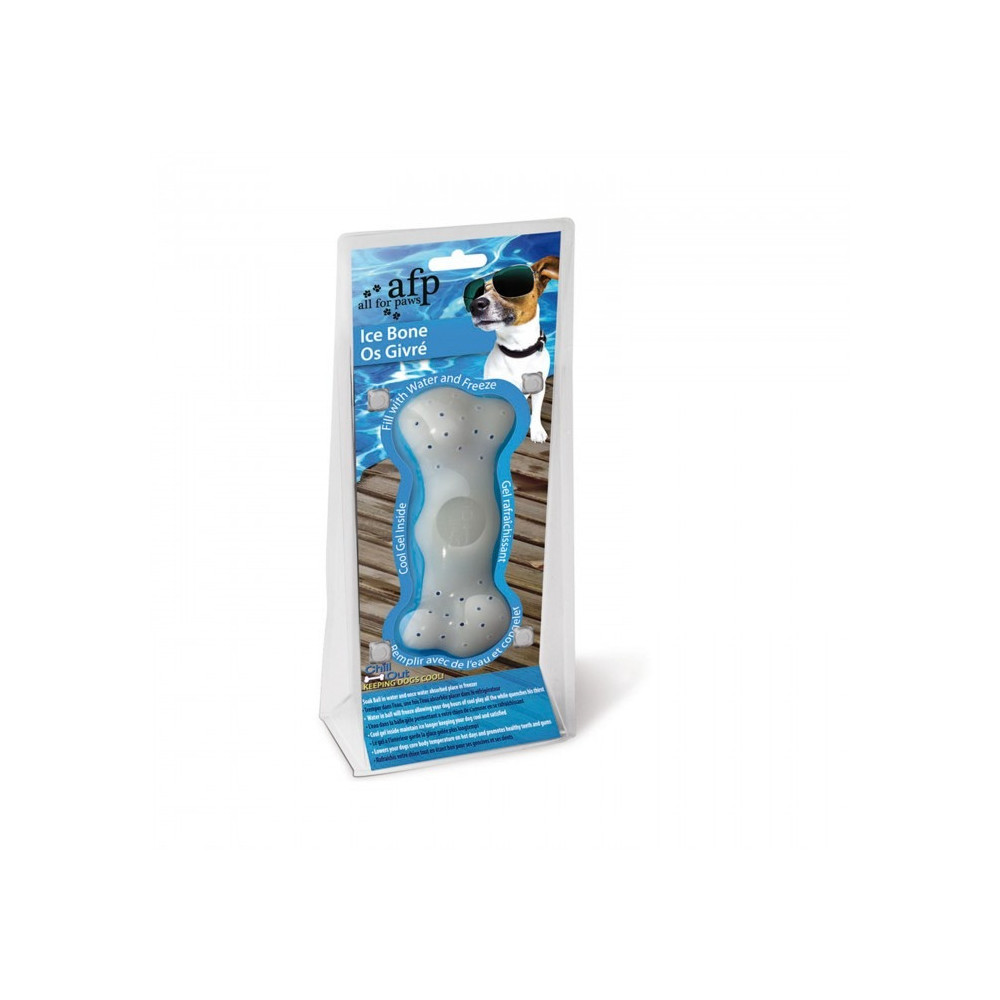All For Paws Chill Out Ice Bone Dog Chew Toy, Large, White/Blue