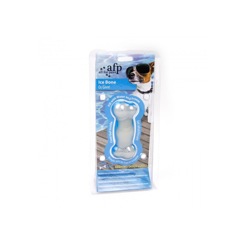 All For Paws Chill Out Ice Bone Dog Chew Toy, Medium, White/Blue