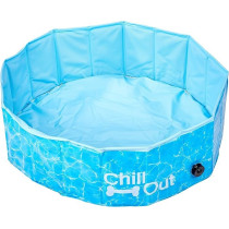 All For Paws Chill Out Splash And Fun Dog Pool, Small, Blue