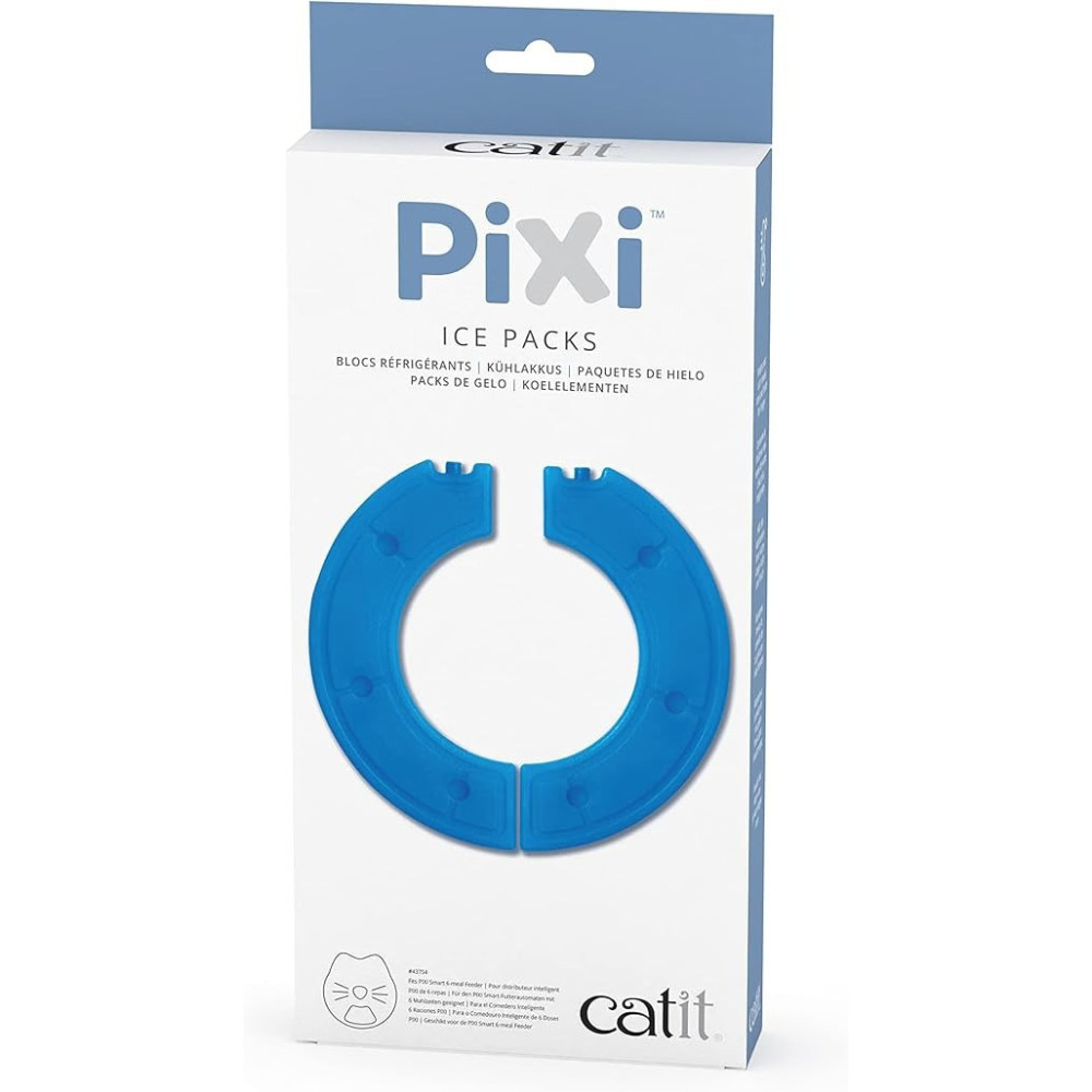 Catit Pixi Ice Packs For Automatic 6-Meal Feeder For Cats, 2 Pack