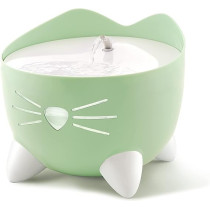 Catit Pixi Cat Drinking Fountain, Running Water Fountain, 2.5 L, Mint Green