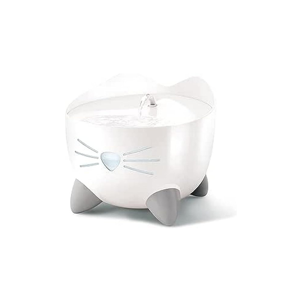 Catit Pixi Cat Drinking Fountain, Running Water Fountain, 2.5 L, White