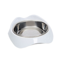 Catit Pixi Single Feeding Dish, Whisker Stress Free Food And Water Cat Bowl, White, 200 Ml