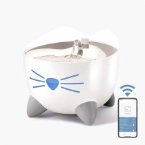 Catit Pixi Smart Fountain With Stainless Steel Top, 2L, White