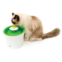 Catit Senses 2.0 Cat Flower Fountain, 3L, Water Fountain, Green