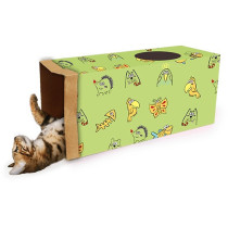 All For Paws Catoon, Kraft Paper Tunnel, Green Colour