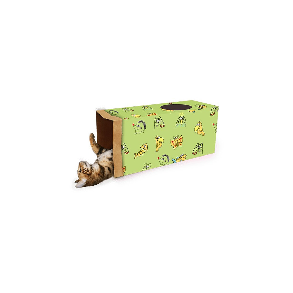 All For Paws Catoon, Kraft Paper Tunnel, Green Colour