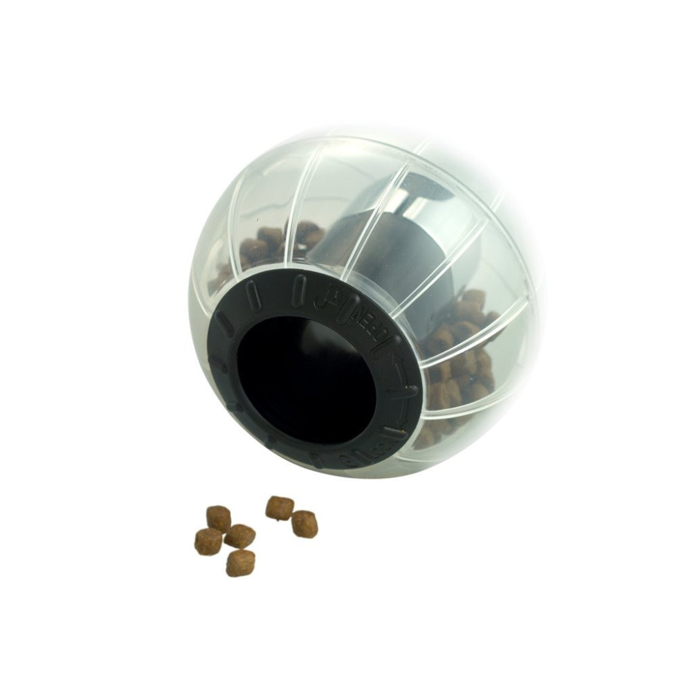 Kruuse Catrine Catmosphere Treat Ball, Clear/Black, 95 Mm