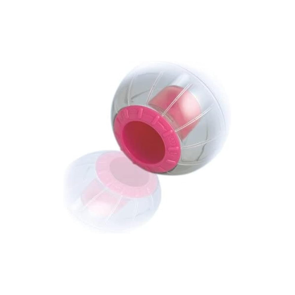 Kruuse Catrine Catmosphere Treat Ball, Clear/Pink, 95 Mm