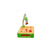 Catry Cat Scratching Post, Multicolour, 25 x 25 x 8 Cm