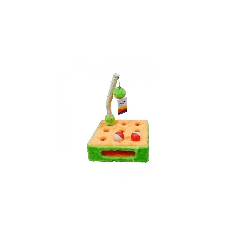 Catry Cat Scratching Post, Multicolour, 25 x 25 x 8 Cm