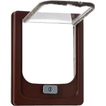 Zolux Cat-Flap For Wooden Door, 2 Position, Brown