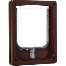 Zolux Cat-Flap For Wooden Door, 2 Position, Brown