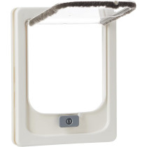 Zolux Cat-Flap For Wooden Door, 2 Position, White