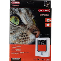 Zolux Cat-Flap For Wooden Door, 2 Position, White