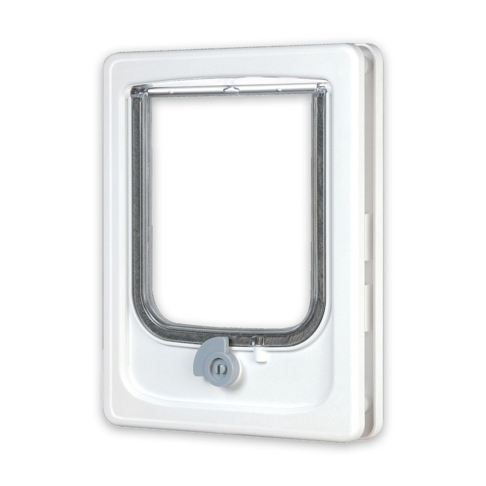 Zolux Cat-Flap For Wooden Door, 4 Position, White