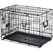 Midwest Crate Life Stages Double Door Dog Crate, Black, 22 Inches