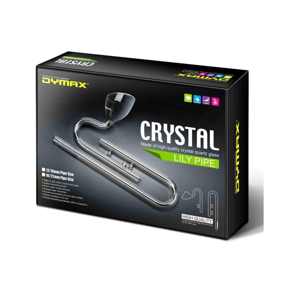 Dymax Crystal Lily Pipe Set For Aquarium, 16 / 22 mm