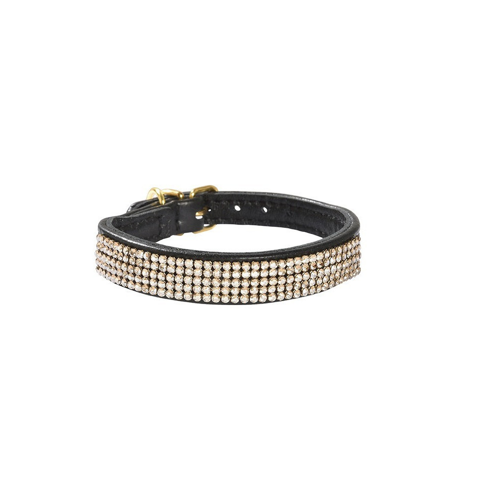 Bobby Crystal Princess Collar For Dogs, Black, 30 cm