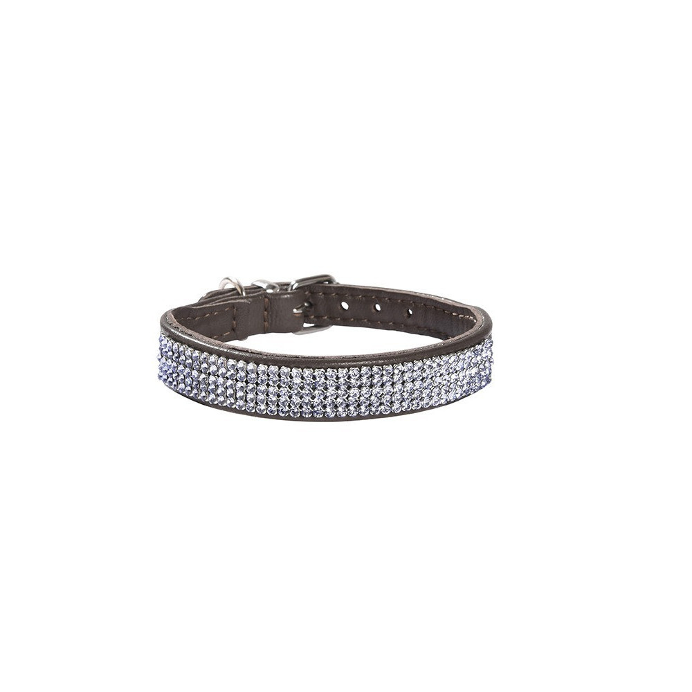Bobby Crystal Princess Collar For Dogs, Brown, 40 cm