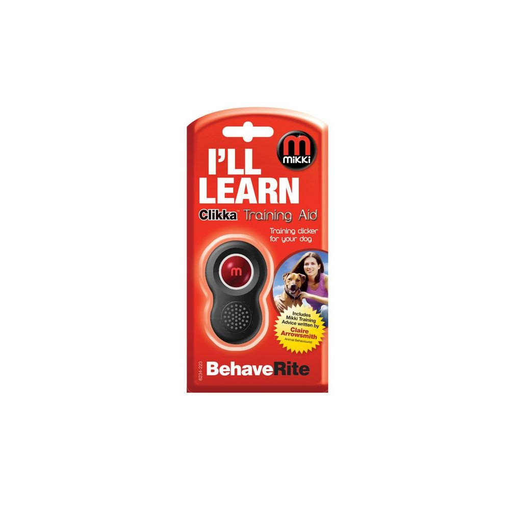 Mikki Behaverite Clikka Training Aid, Red And Black