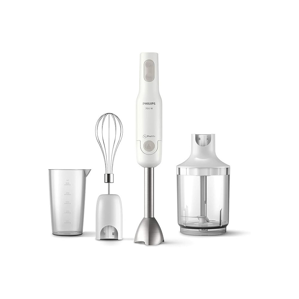 Philips Daily Collection White Promix Hand Blender Plus Chopper 700w, HR2545/01