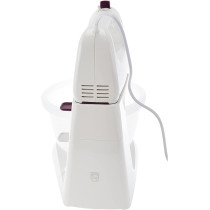 Philips Double Balloon Beater With Kneading Tool 400W, White/Purple, HR3745/11