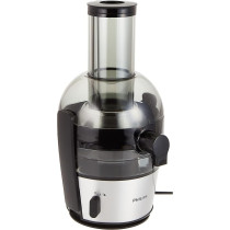 Philips Viva Collection Juicer 700W With 2L Capacity And XL Tube, Black/Grey, HR1863/22