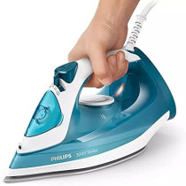 Philips 3000 Series Steam Iron 2100W With Steam Boost And Ceramic Coat, Aqua Blue/White, DST3011/26
