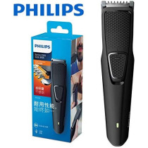 Philips 1000 Series Beard Trimmer With Stainless Steel Blades, Black, BT1214/15