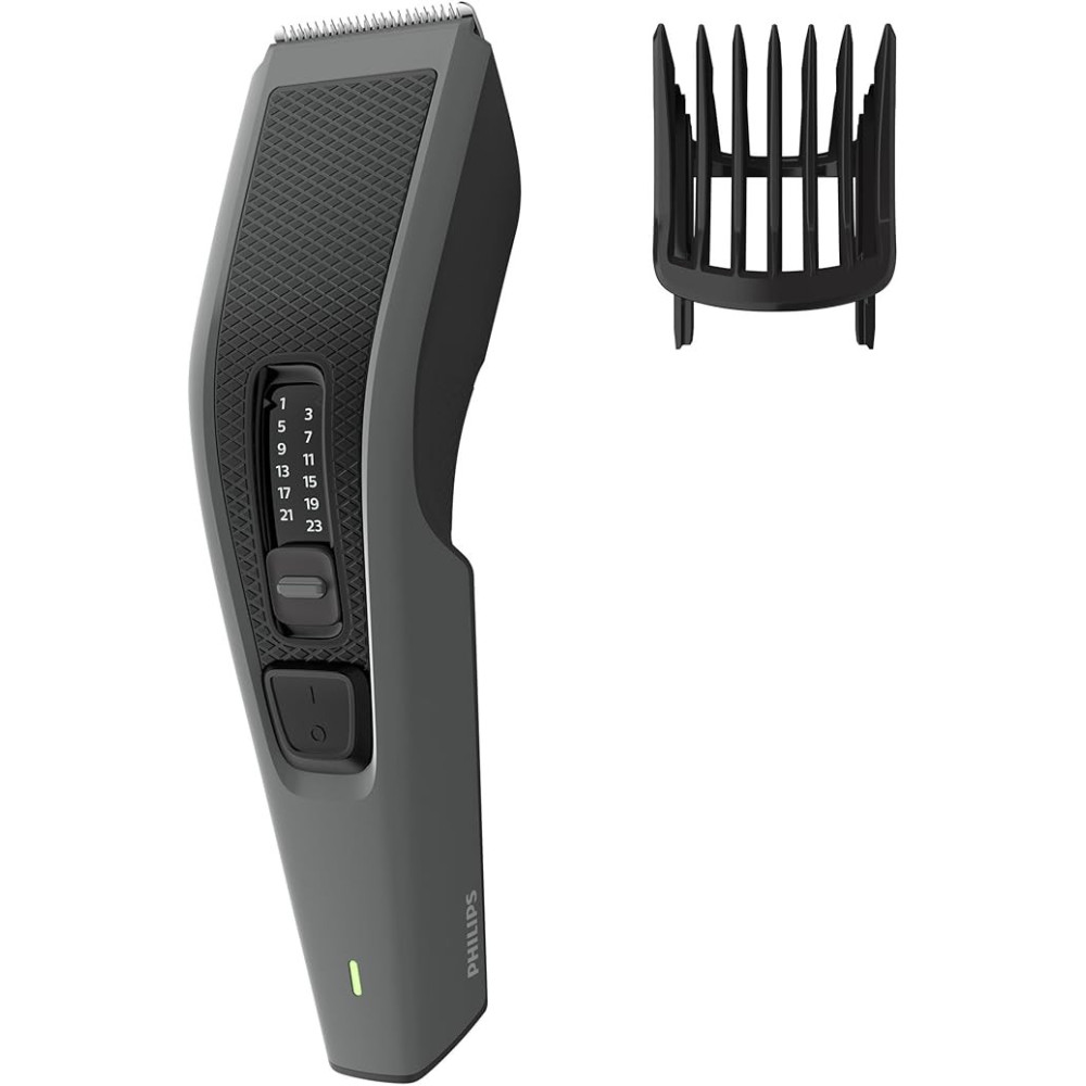 Philips 3000 Series Hair clipper With Stainless Steel Blades, Black, HC3520/13