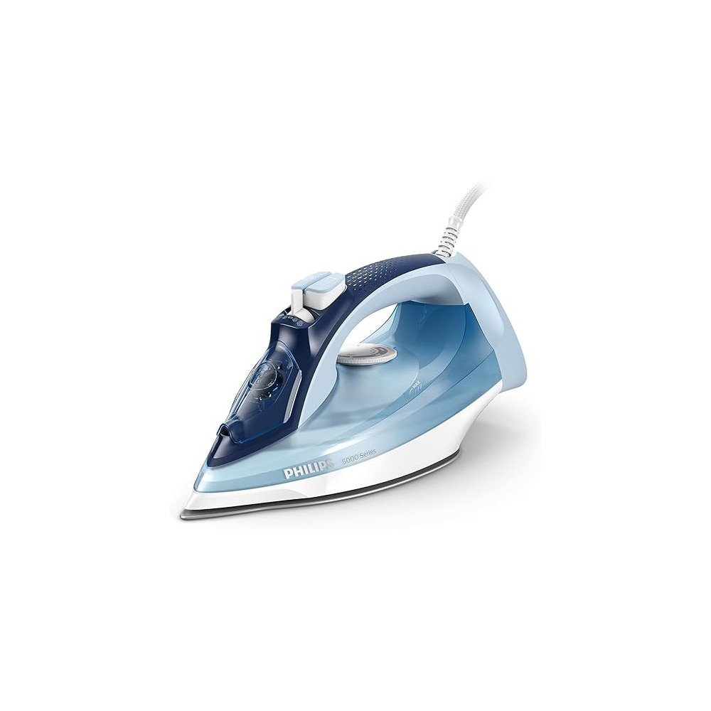 Philips 5000 Series Steam Iron 2400W With Steam Boost And Scratch Resistant, White/Blue, DST5020/26