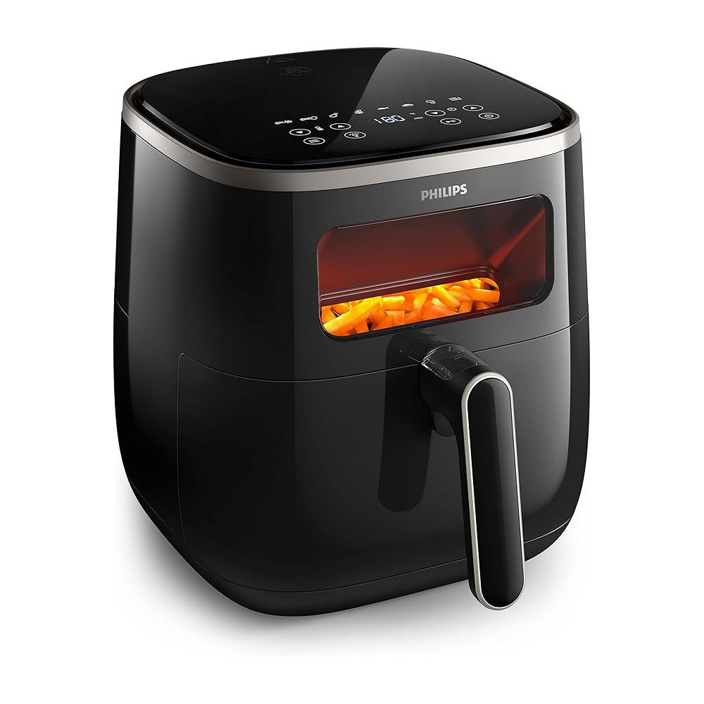 Philips 3000 Series XL Air Fryer With Digital Window, 5.6L Capacity And Rapid Air Technology, Black, HD9257/80