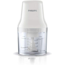 Philips 450W Daily Collection Chopper With 0.7L Plastic Bowl And 2 Blades, White, HR1393/01
