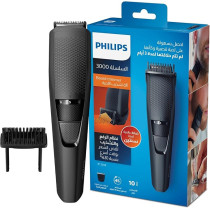 Philips Series 3000 Beard Trimmer With Stainless Steel Blades, Black, BT3208/13